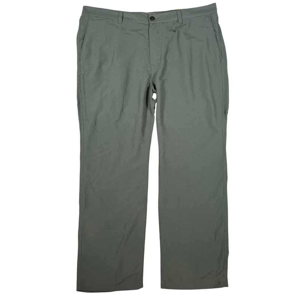 REI Men's  Pants 42x31 Dark Olive Green Nylon Travel Hiking‎ NWT